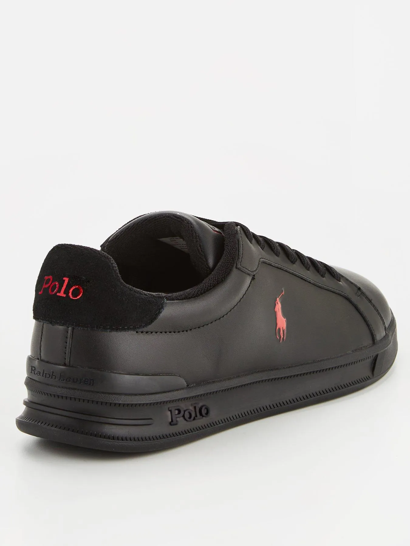 Polo Ralph Lauren Heritage Court Trainers - Black