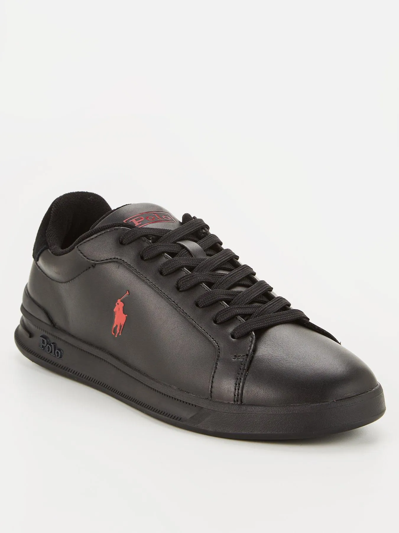 Polo Ralph Lauren Heritage Court Trainers - Black