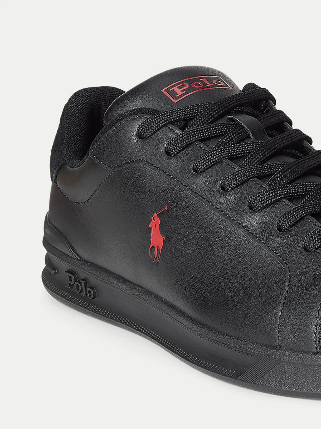 Polo Ralph Lauren Heritage Court Trainers - Black