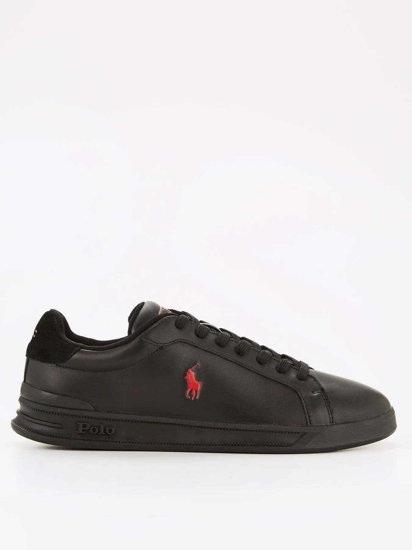 Polo Ralph Lauren Heritage Court Trainers - Black