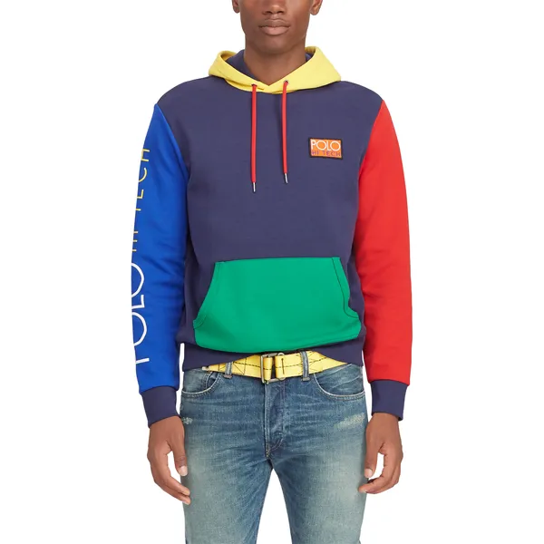 POLO RALPH LAUREN Hi Tech Color-Blocked Hoodie, Navy Multi