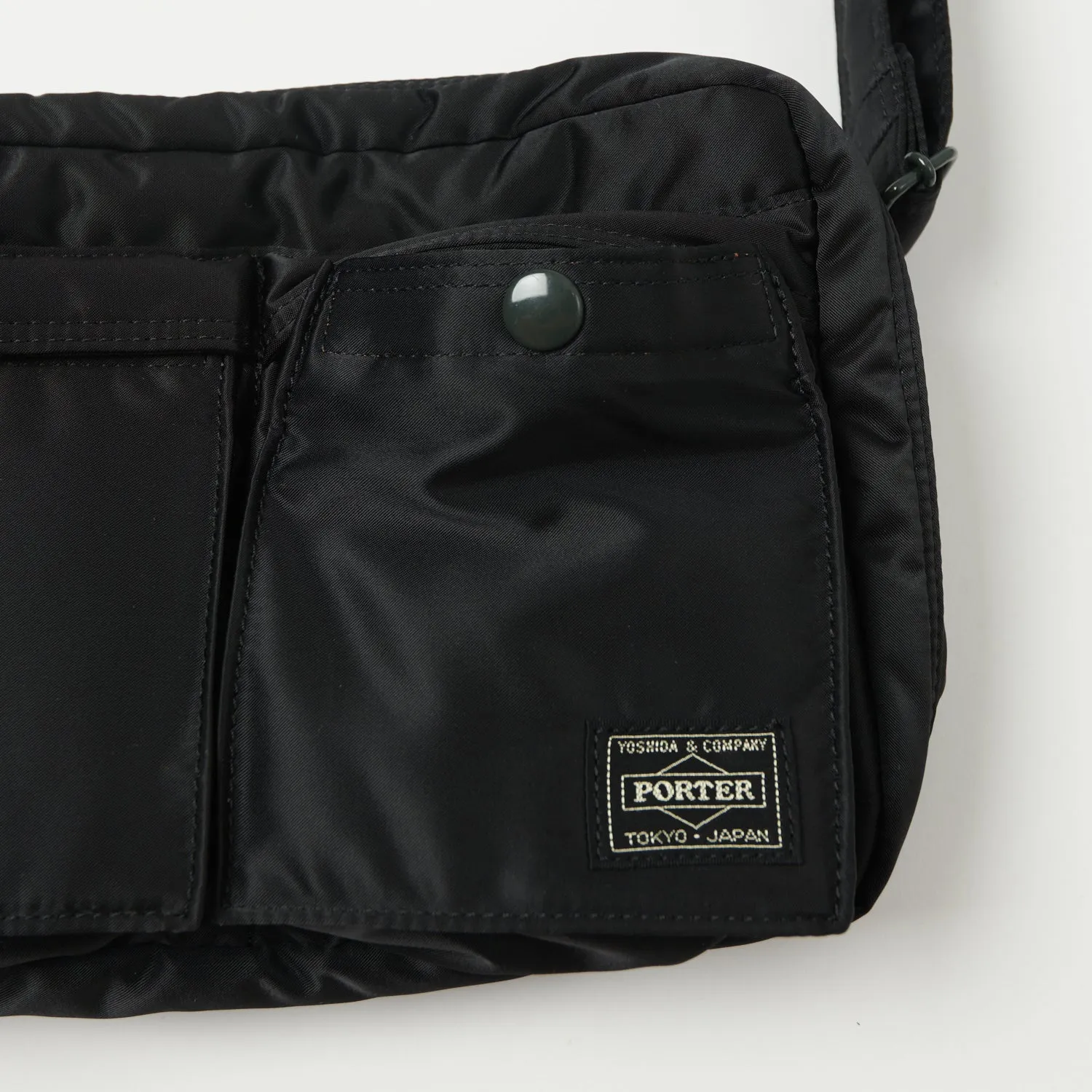 Porter-Yoshida & Co. Small Tanker Shoulder Bag  - Black