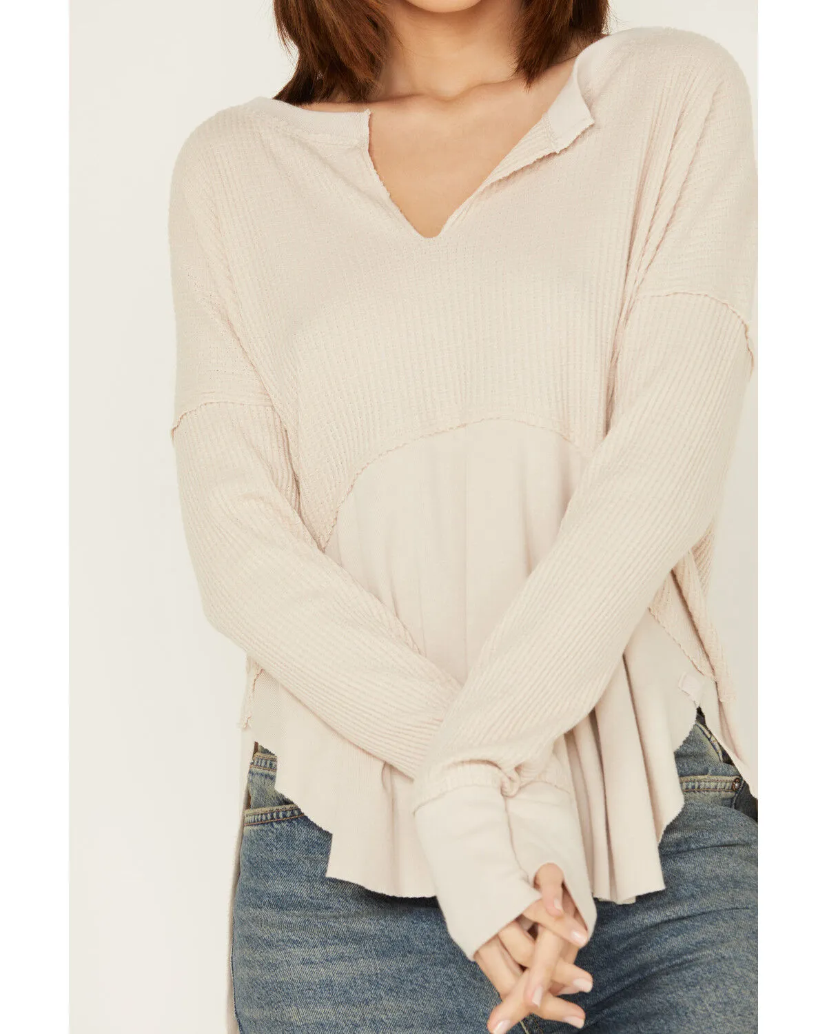 Product Name:  Free People Women's Monterey Thermal Long Sleeve Shirt