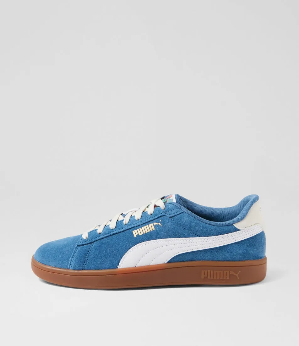 PUMA 397484 Puma Smash 3 Blue Horizon White Gum Sneakers