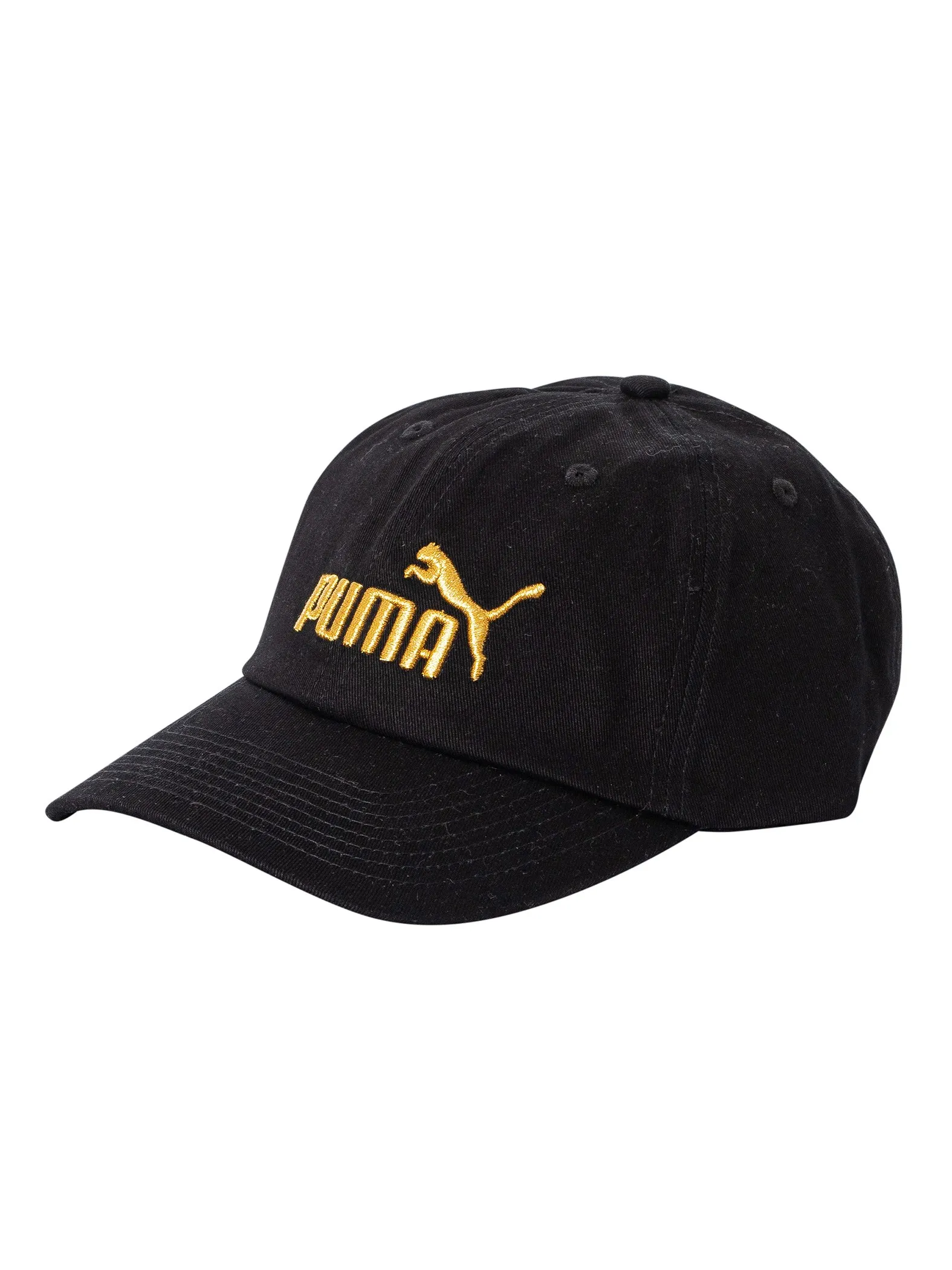 Puma Essentials Baseball Cap - Black/Gold