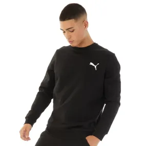 Puma Mens Essentials Fleece Sweat Black