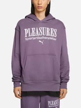 PUMA Puma X Pleasures Graphic Hoodie Purple Charcoal