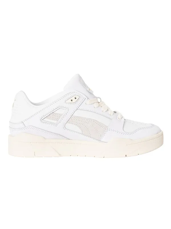 Puma Slipstream INVDR Lux Leather Trainers - White/Marshmallow