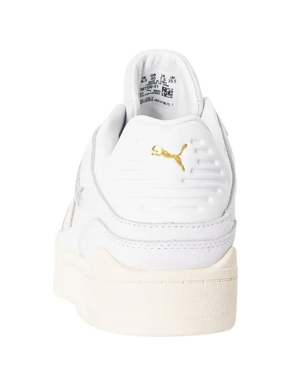 Puma Slipstream INVDR Lux Leather Trainers - White/Marshmallow