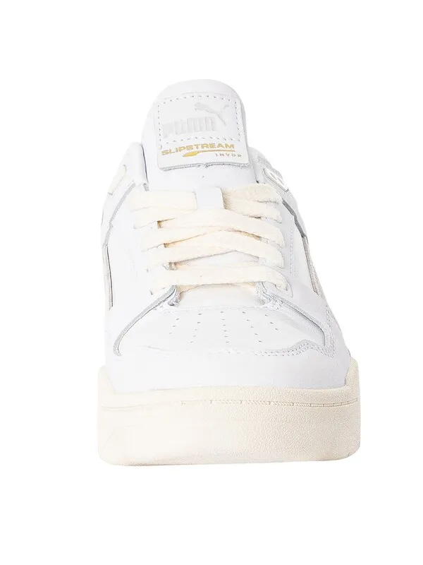 Puma Slipstream INVDR Lux Leather Trainers - White/Marshmallow