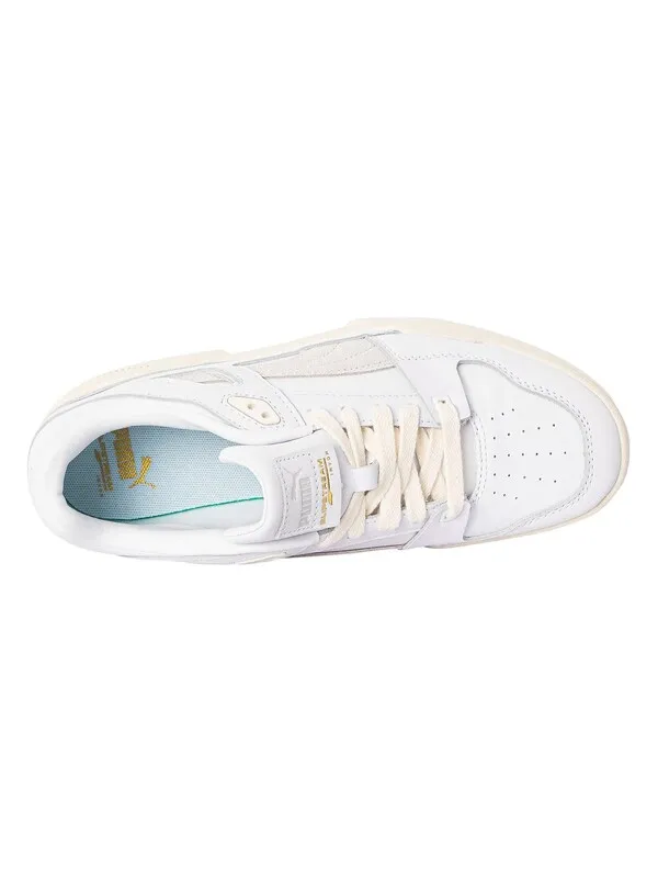 Puma Slipstream INVDR Lux Leather Trainers - White/Marshmallow