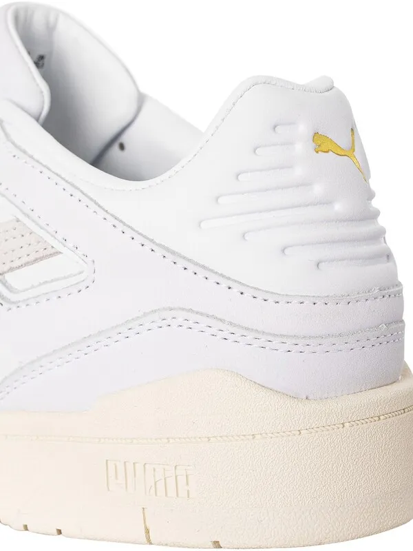 Puma Slipstream INVDR Lux Leather Trainers - White/Marshmallow