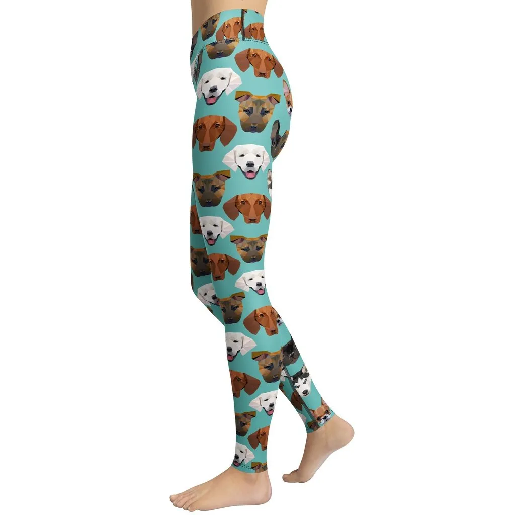 Pup Pattern Yoga Leggings