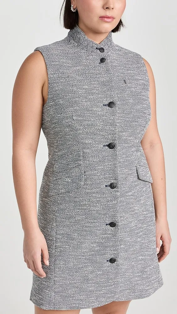 rag & bone   Slade Italian Tweed Vest Dress 