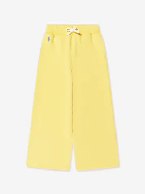 Ralph Lauren Girls Logo Joggers in Yellow