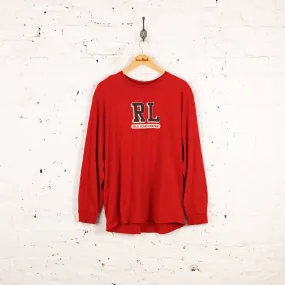 Ralph Lauren Polo Jeans Company Long Sleeve T Shirt - Red - XL