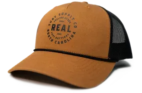 REAL Surf Supply Hat-Caramel/Black