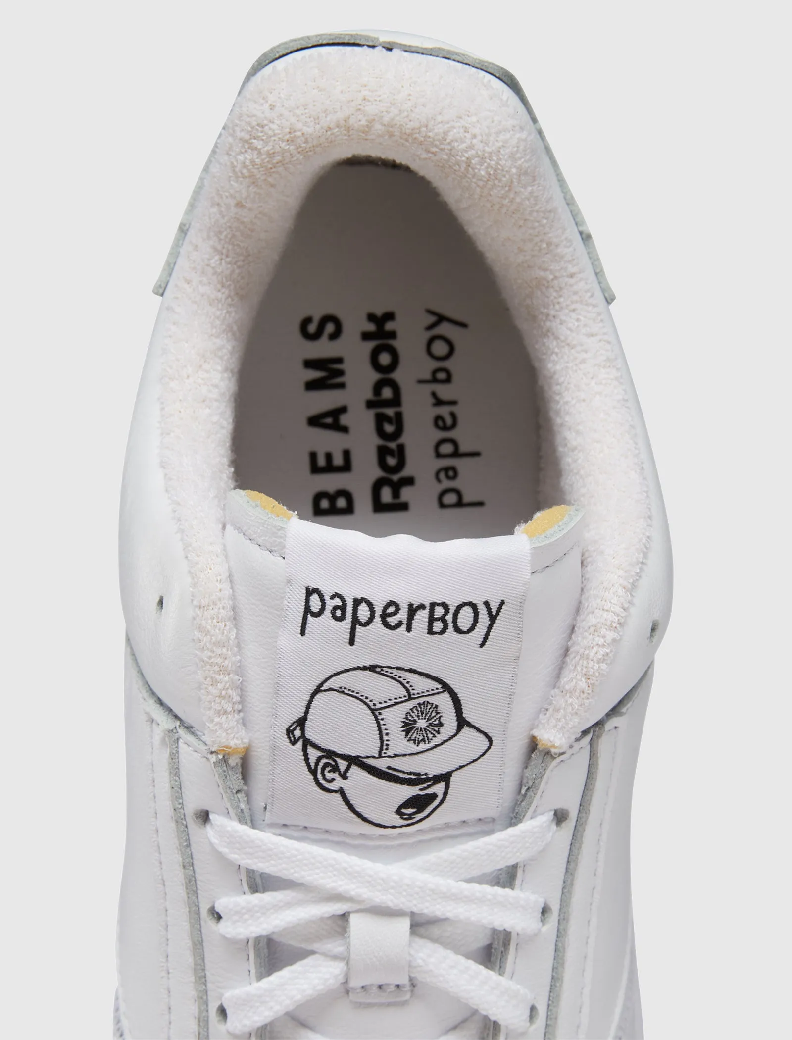 REEBOK BEAMS X PAPERBOY PARIS CLUB C LEGACY   WHITE