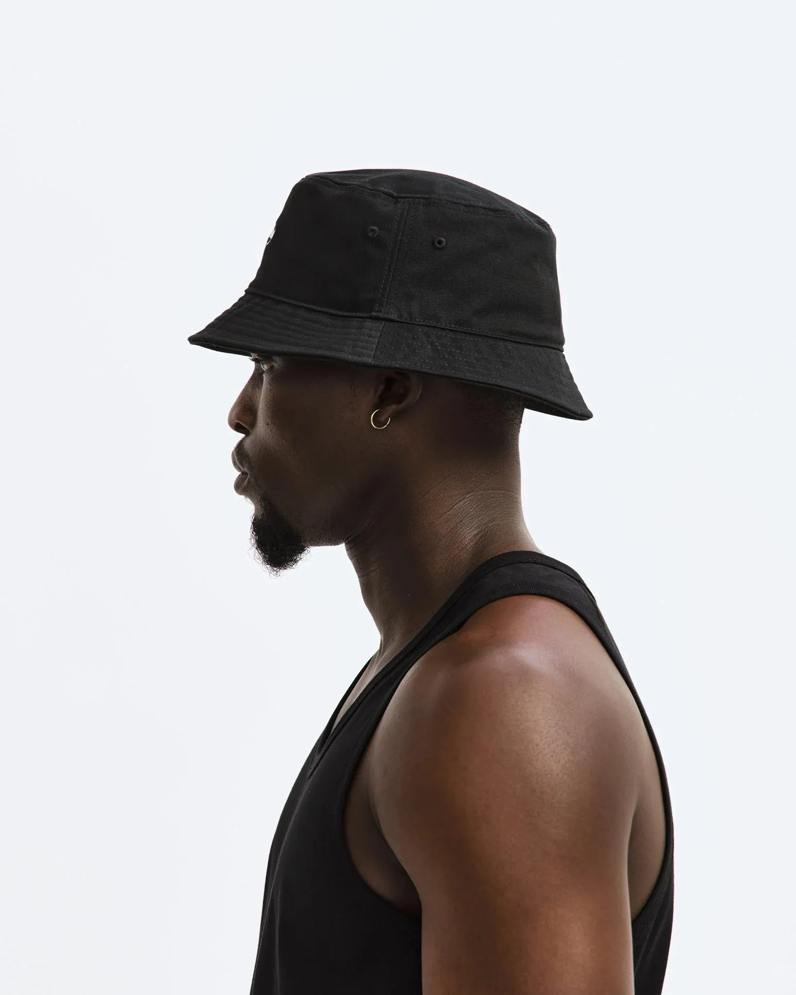 Reigning Champ   Script Series Bucket Hat Black