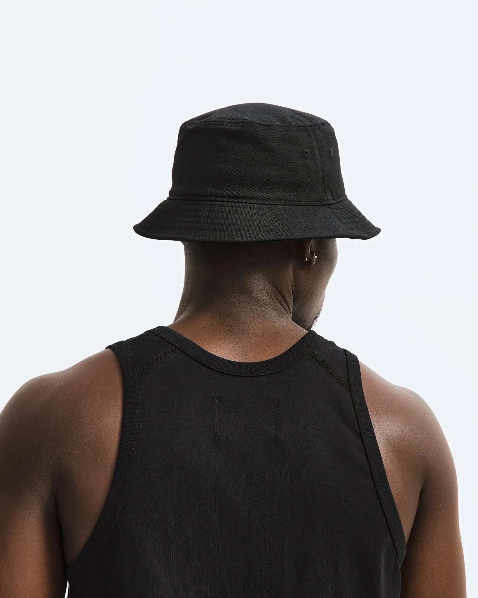 Reigning Champ   Script Series Bucket Hat Black