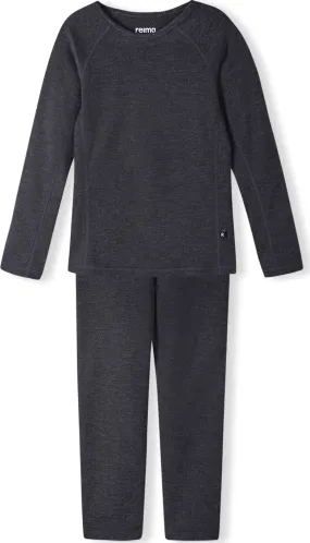 Reima Kids' Thermal Set Lani Black Melange | Buy Reima Kids' Thermal Set Lani Black Melange here | Outnorth