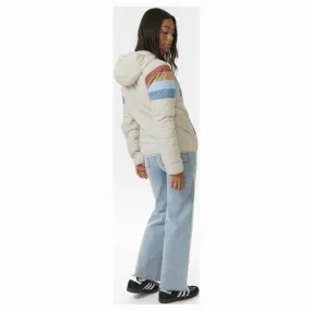 Rip Curl ANTI-SERIES REVIVAL TECH JACKET IN VINTAGE WHITE