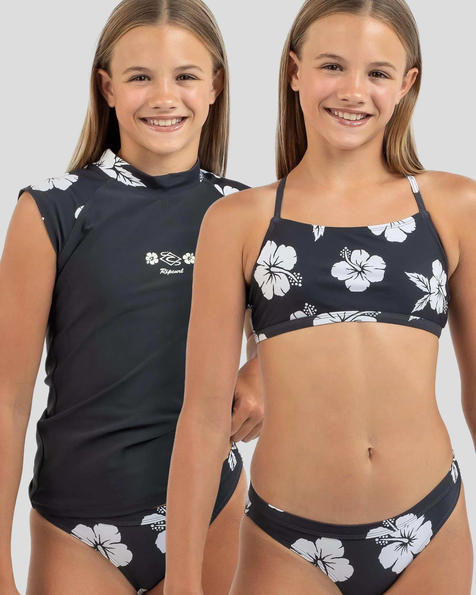 Rip Curl Girls' Desert Wave Rash Vest Set