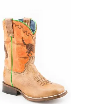 Roper Youth Bucking Bronc Leather Boot