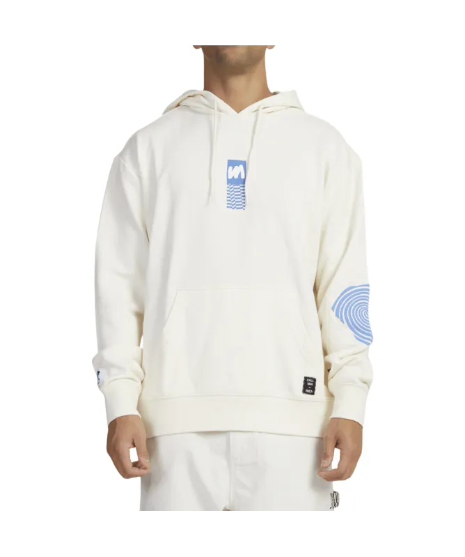 RVCA Men's Noise Hoodie | Cream - UVYFT00257