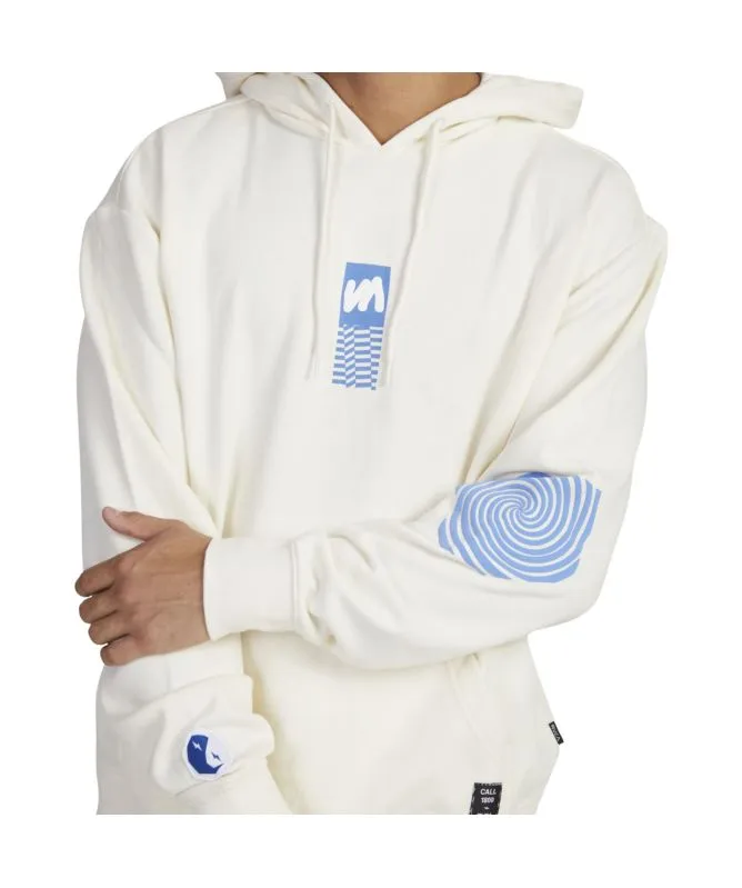 RVCA Men's Noise Hoodie | Cream - UVYFT00257