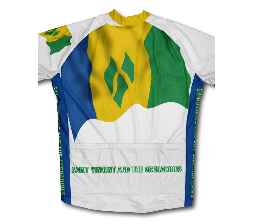 Saint Vincent An The Grenadines Flag Winter Thermal Cycling Jersey