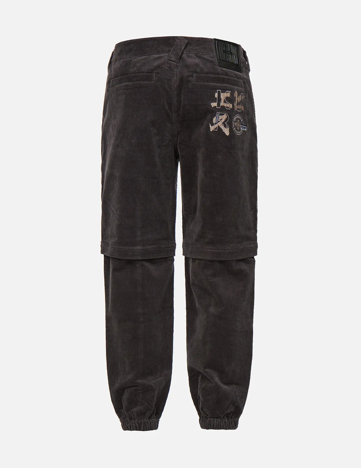 Sashiko Logo Embroidered Mock 2-in-1 Corduroy Joggers