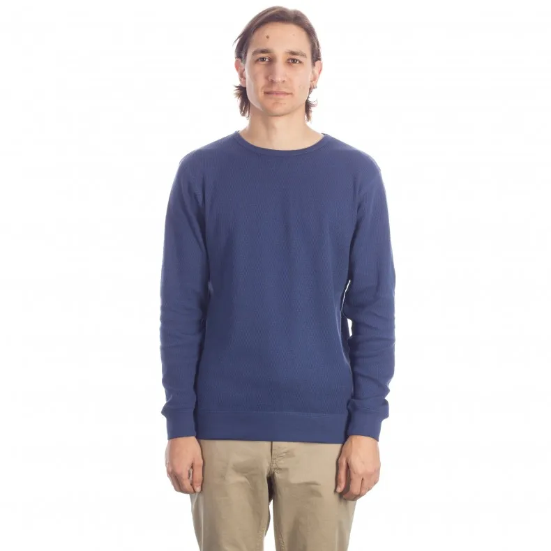 Saturday's Surf NYC Kasu Thermal Long Sleeve T-Shirt (Navy)