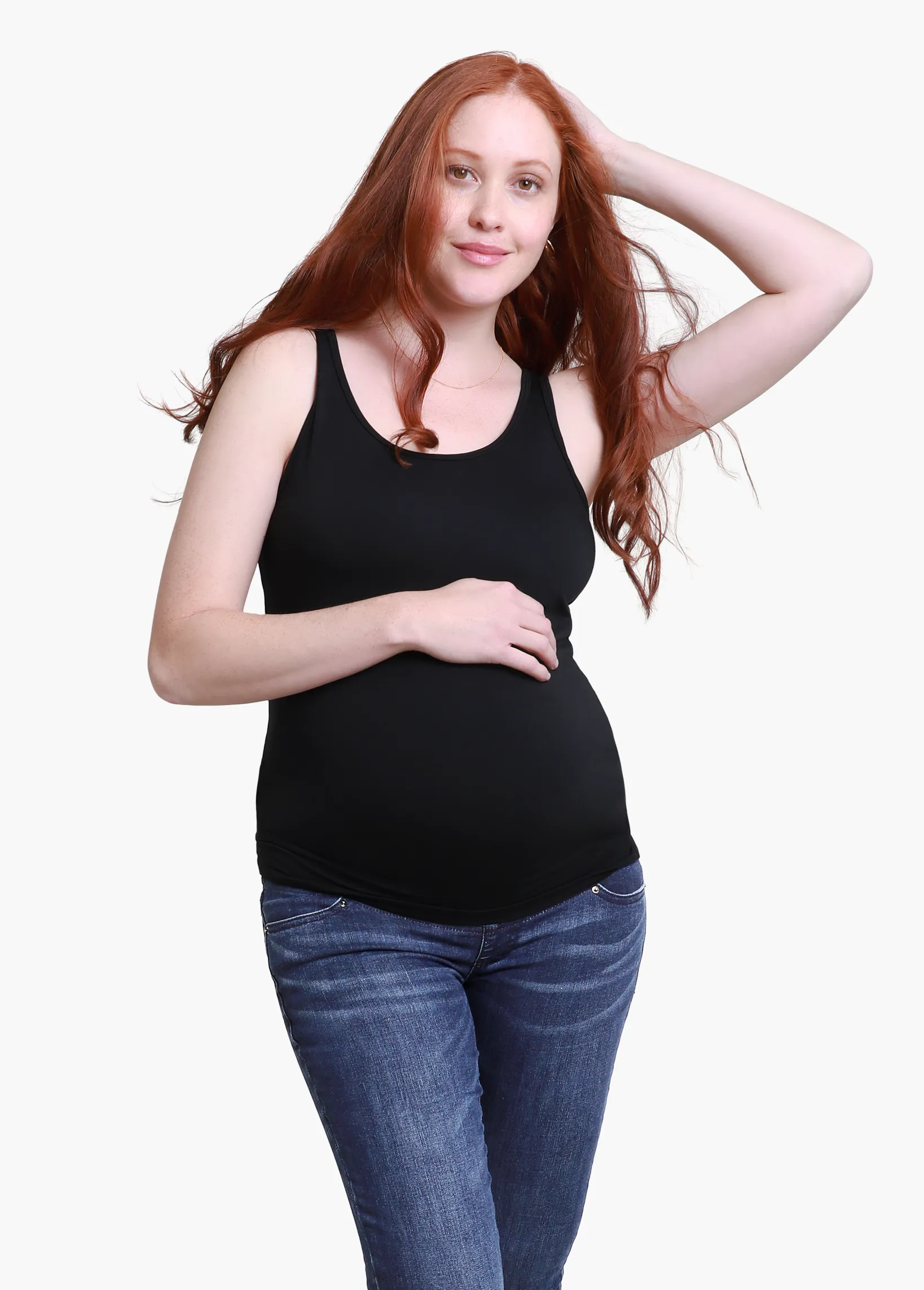 Scoop Neck Maternity Tank