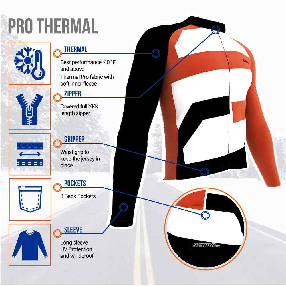 ScudoPro Pro Thermal Long Sleeve Cycling Jersey Country CODE Australia Vine | Men and Women