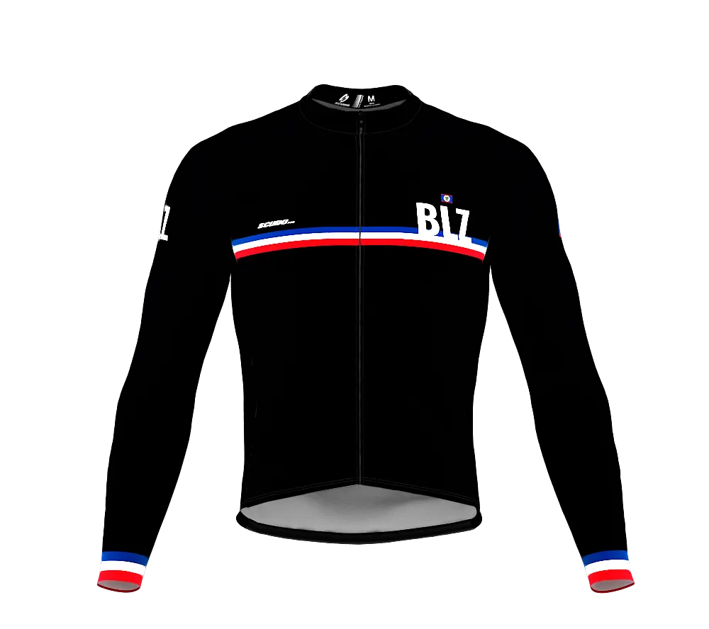 ScudoPro Pro Thermal Long Sleeve Cycling Jersey Country CODE Belize Black | Men and Women