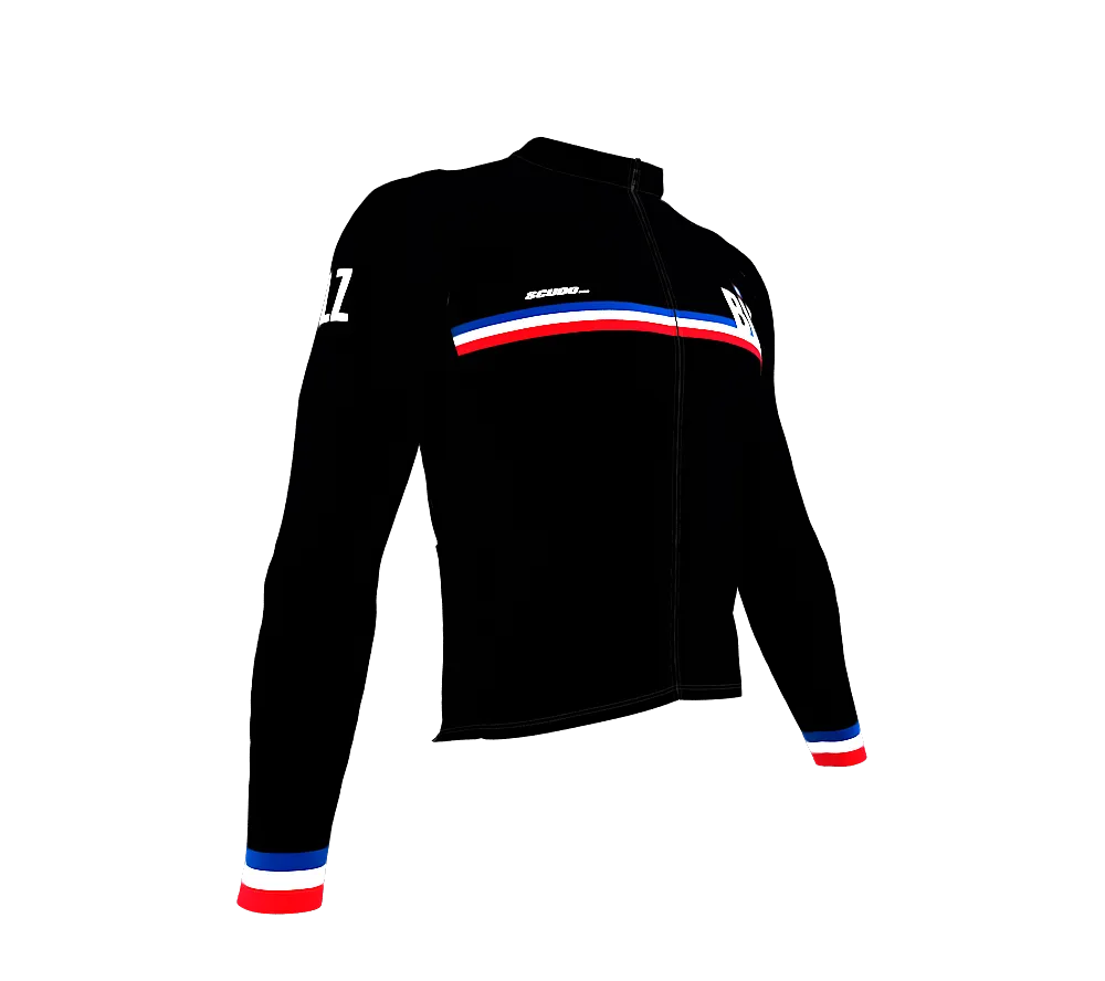 ScudoPro Pro Thermal Long Sleeve Cycling Jersey Country CODE Belize Black | Men and Women