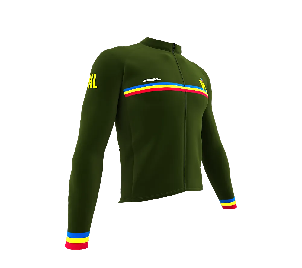 ScudoPro Pro Thermal Long Sleeve Cycling Jersey Country CODE Philippines Green | Men and Women