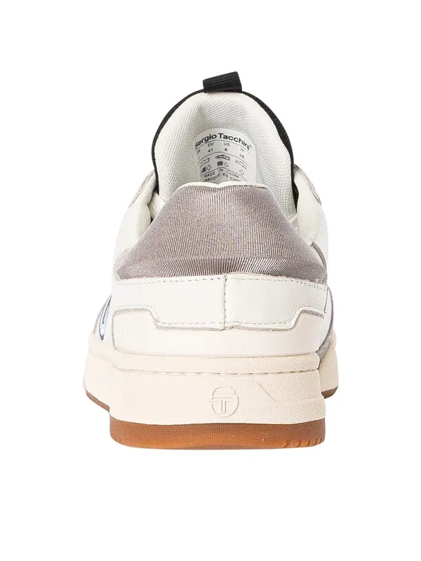 Sergio Tacchini Neo Terrance Leather Trainers - White/Antique White/Raven