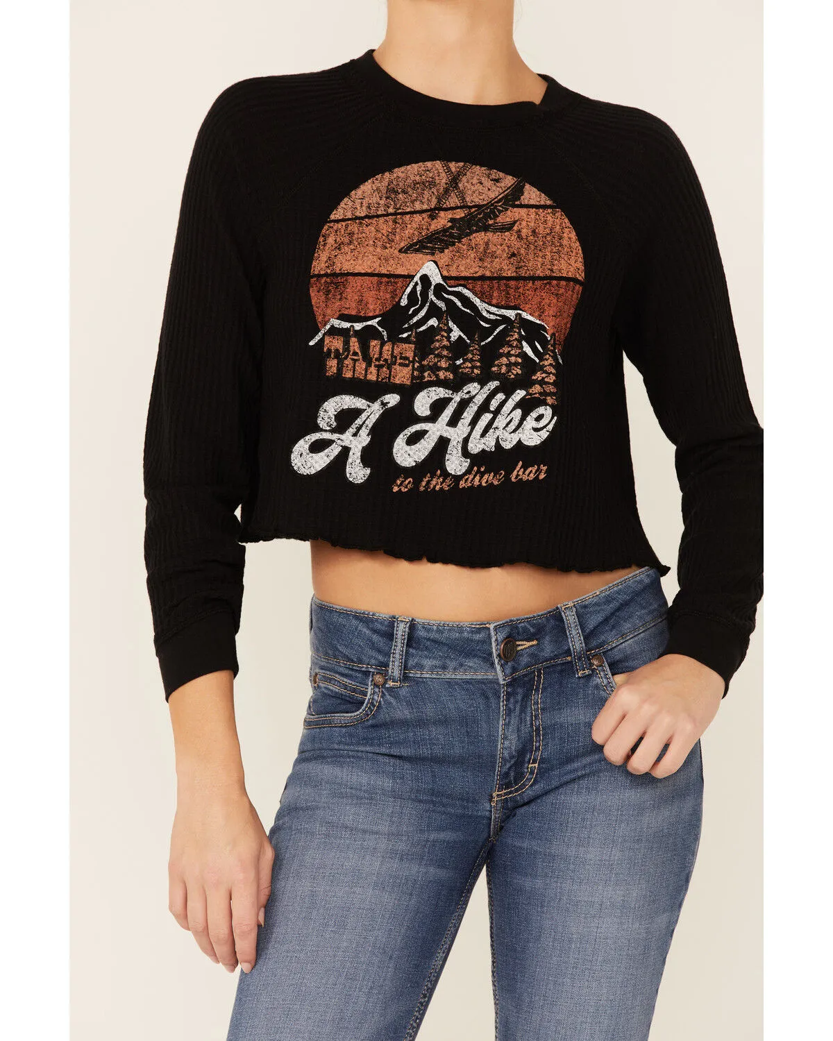 Shyanne Women's Take A Hike Graphic Thermal Long Sleeve Shirt