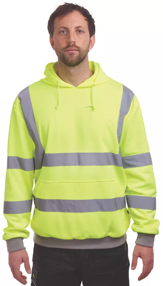 Site Cromer Hi-Vis Hoodie Yellow X Large 52" Chest - Screwfix