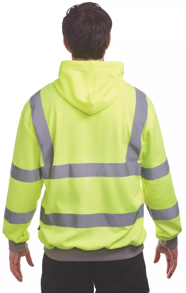 Site Cromer Hi-Vis Hoodie Yellow X Large 52" Chest - Screwfix