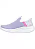 Skechers Girls Purple Ultra Flex 3.0 Colory Wild Slip Ins Trainers