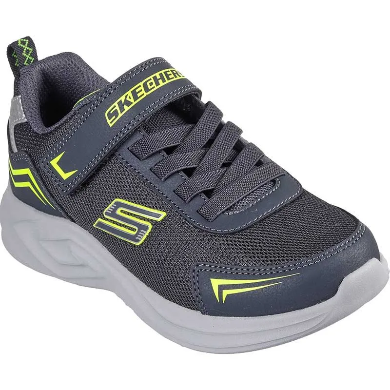 Skechers Kids' Mazematics Junior Trainers Charcoal / Yellow - SS24