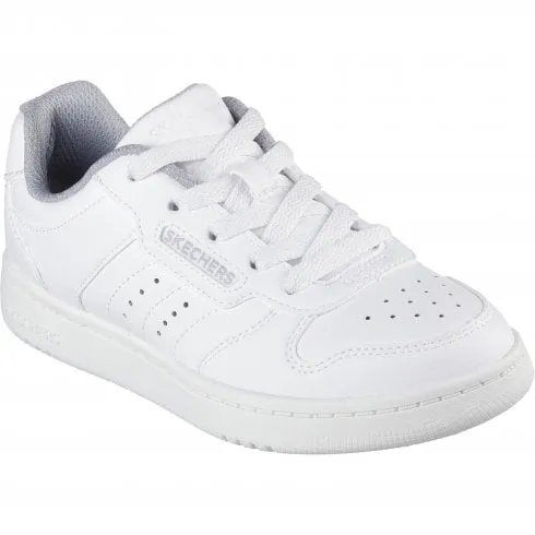 Skechers Quick Street | White | Childrens Lace Up Trainers