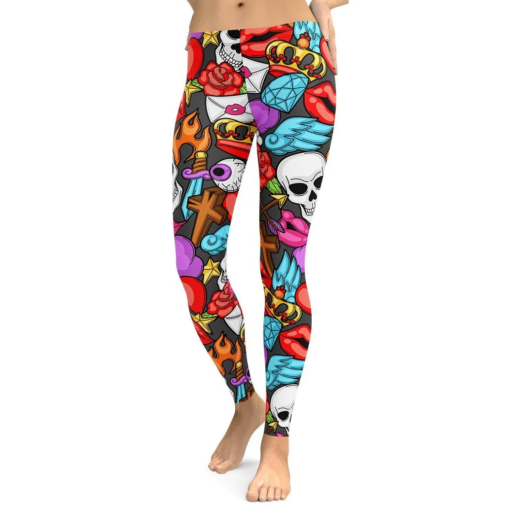 Skulls Leggings