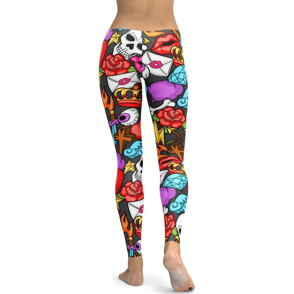 Skulls Leggings