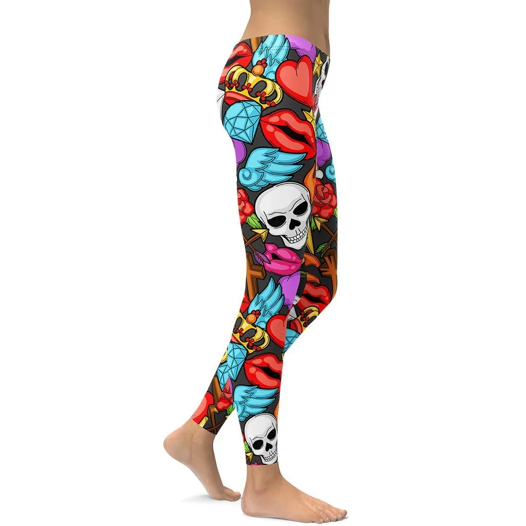 Skulls Leggings