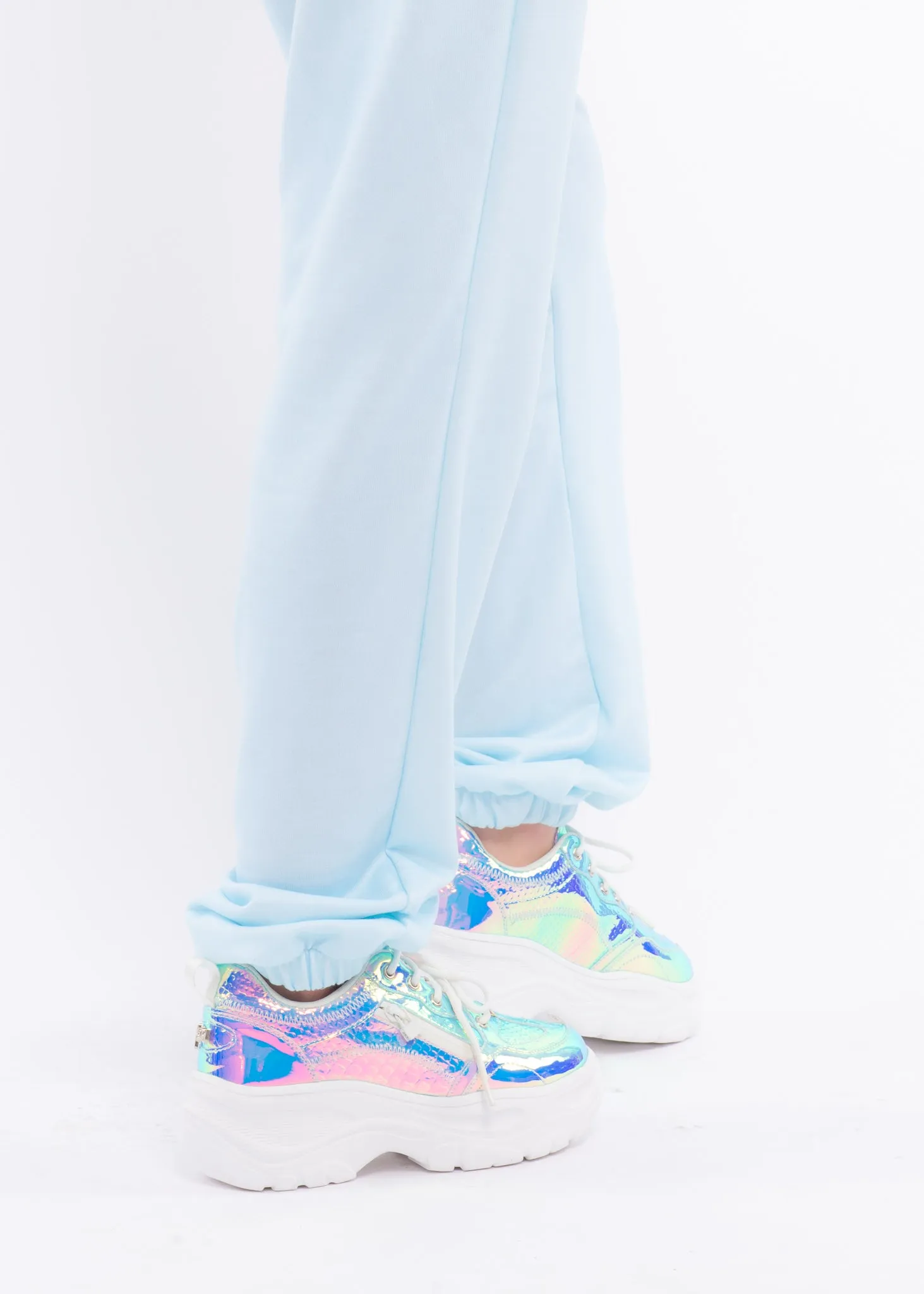 Sky Blue Fleece Sweat Pants