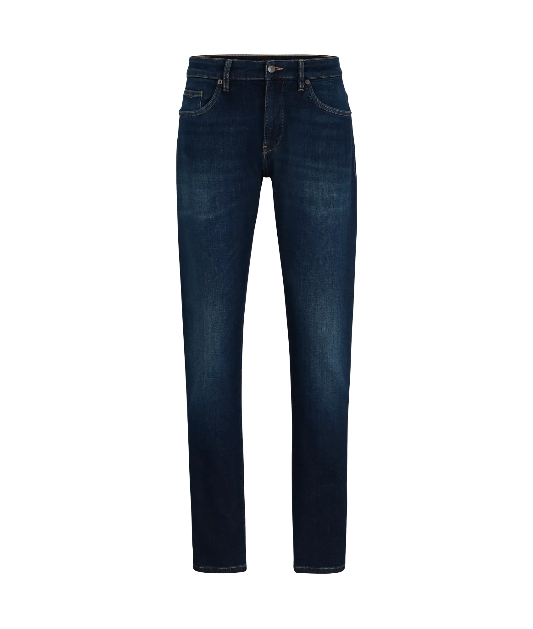 Slim-fit Jeans in Blue Italian Cashmere-touch Denim - Blue